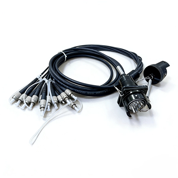 Using several optical fibers for communication