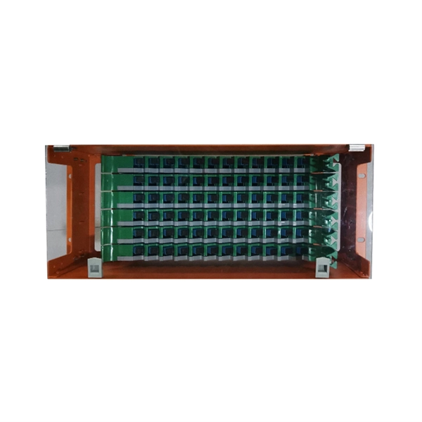 Connect the optical module patch cord to the switch