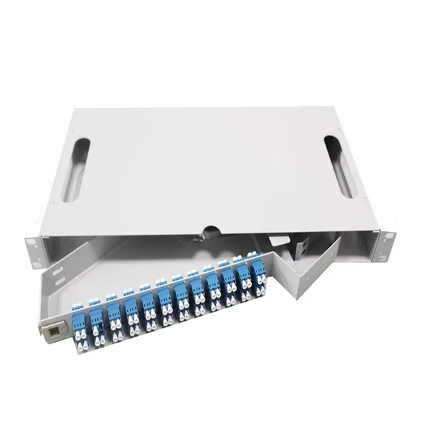 How to fix the fiber optic cable in the ODF rack 